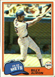 1981 Topps Baseball Cards      163     Bill Almon RC